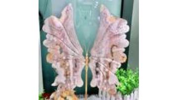 Christmas Hot Gifts Natural Crystal Crafts Gemstones Carving Crystal Angel wings1