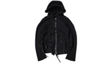 Custom Logo High Quality Punk Fringed Sweatshirt Zip Up Hoodie For Men1