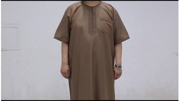 Manufacturer Sale Jilabab Jilbah Silk Muslim Men Abaya Robe1