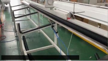 PE double wall corrugated pipe making machine 