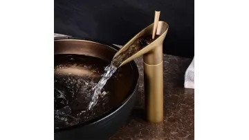 Zb6074 Hot Sale High Quality Vintage Brass Bathroom Basin Faucet1