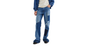 Custom High Quality Straight Leg Patchwork Mens Jeans Men High Waist Denim Pants1