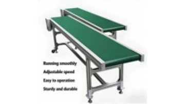 New Aluminum+PVC Green Belt Conveyor for Food Industry Packaging Bottles 110V/220V 400-2000W1