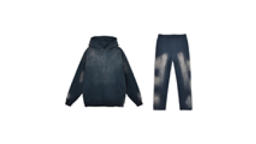 Oversized Hoodie And Pants Custom Vintage Acid Wash Tie Dye WinterTerry Sweatpants And Hoodie1