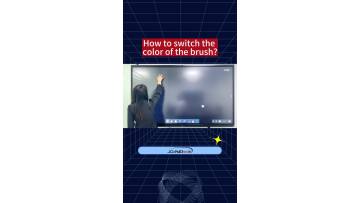 Switch brush color on interactive whiteboard