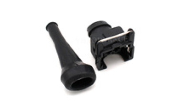 827551-3 828657-3 TE JPT 2 Pin EV1 Fuel Injector Connector with Rubber Boot for VW Audi1