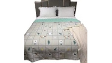 Microfiber Printing Bedspread Made In China Quilted Bedding Set1