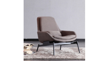Home furniture new design upholstered leisure sofa chair high quality fabric with metal frame living room furniture1
