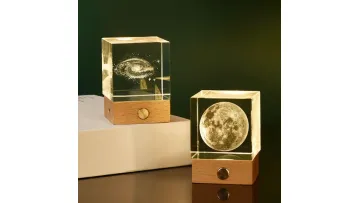 Decorative 3D Laser Carved Wooden Glow Night Light1