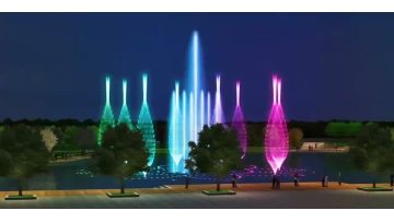 Lotus Water Fountain Display