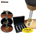 Binoax 4Pcs Screw Extractor Drill Bits Guide Set Broken Damaged Bolt Remover Double Ended Damaged Screw Extractor 1# 2# 3# 4#
