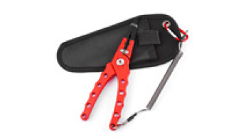 OEM 195mm*58mm 132.9g Aluminum Alloy Tungsten Steel Fishing Pliers with CNC Cutters1