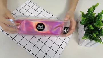 Colorful translucence cops nice cute plastic pencil case
