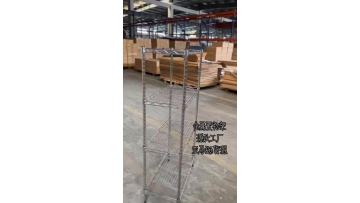 black wire shelf rack
