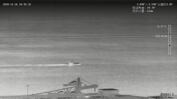 Rain day thermal ship boat tracking