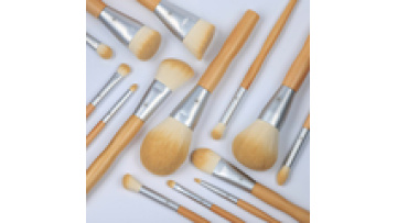 Custom Logo 14 pcs Beauty Wooden Pole Vegan Makeup Brushes High Quality Wholesale Makeup Brush Set1