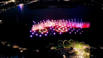 Large Lake Fountain for Scenic Resort Lake Landscapes