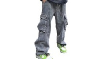 Wholesale Men Cargo Work Pants 6 Pocket Mens Street Stone Wash Jeans New York1