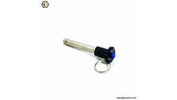 Button Handle Quick-Release Pins are ideal for applications that have limited space around the handle. The stainless steel construction