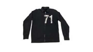 OEM Custom High Quality 100&Cotton Men White Ink Logo Make Zipper Jacket For Men1