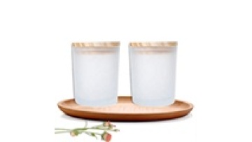 Custom Logo Luxury 8OZ Container White Thick Empty Frosted Glass Candle Jars With Lid For Candle Making1