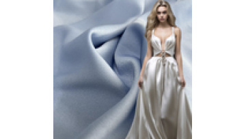 Crepe Acetate Woven Spandex Polyester Shinny Two Side Satin Fabric For Evening  Attire1
