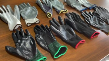 Hespax Anti Cut Puncture Durable HPPE Steel Fiber Smooth Nitrile Palm Coated Extended Long Wrist Protective Safety Gloves1