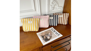 Stripe Cosmetic Bag