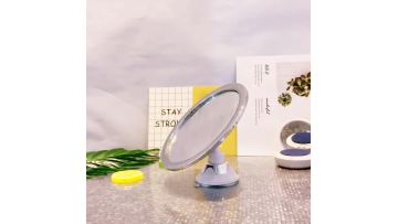 Anti-fog shaving mirror