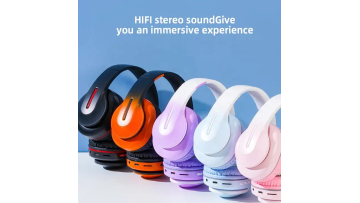 Wireless blue pink headphone