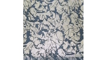 New design poly mesh with black knitting ground bonding paper print fabric for dress1