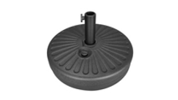 Portable 21L PE Shell Injection with Water Parasol Stand Umbrella Black Base1