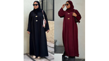 Muslim Open Abaya Loose Comfortable Middle East Turkiye Cardigan Gown Dubai Temperament Coat Long Sleeve Dress 20251