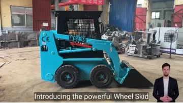 Factory Price Small Bulldozer Attachments Mini Track Skidsteer Wheel Skid Steer Loader with Forest Mulcher1