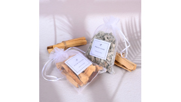 Natural White Sage Peru Holy Wood  Pure Plant Car Pendant Fragrance Bag Air Purification1
