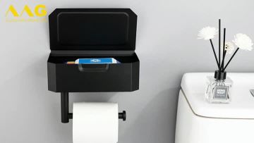 Toilet Paper Holder with Shelf