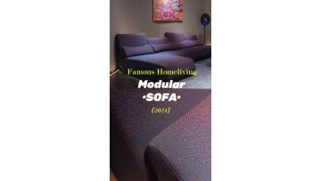 Opulent purple Modular sofa