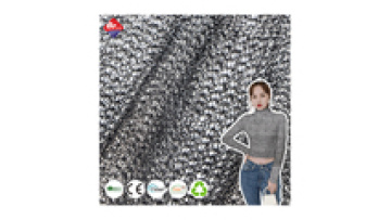 Recycled Warp Lurex Fabric 89%Polyester 11%Metallic 190gsm Customizable Dyed Designer Knitted Fabric for Fashion Garment1
