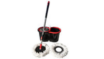 360° Rotating 2-in-1 Spin Mop & Bucket Set Telescopic Stainless Steel Handle Detachable Microfiber Head Household Floor Cleaner1