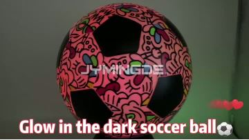 led light up soccer ball size 5 with cartoon logo