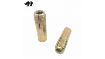 Zinc unifix anchor bolt Yellow Zinc drop in anchor bolt Knurled Drop In Anchor1