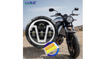 Dot 7 Inch Led Headlight E9 Approved Turn Signal Drl Halo Ring Round Faro Led 7 Pulgadas For Jeep For Wrangler1