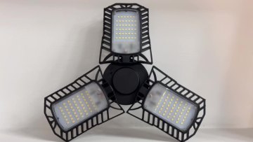 LED Garage Light 3 Leaves Foldable Ceiling Light High Lumen Brightness LED High Bay Light For Warehouse Stall Sneces1
