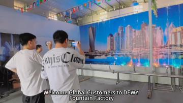 Warm Reception for Distinguished Customers Visiting DEWY Fountain