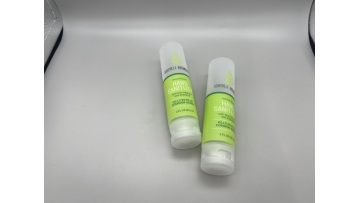 green and transparent matte tube