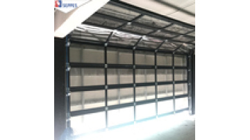 Intelligent popular Apartment folding glass garage doors glass panel garage door1
