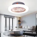 60cm ultra-thin Bedroom decor led ceiling fan with lights remote control lamp invisible simple modern fans lamps ventilator