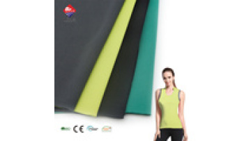 OEM Factory Birdeye Fabrics Breathable 100% Recycled Polyester Eyelet Knitted Dyed Sports Fabric for Jersey1