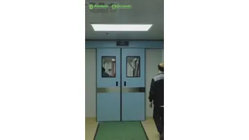 High-Performance Clean Room Sliding Door with Hermetic Seal for Hospital1