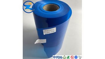 Blue translucent PVC PET film plastic roll 
